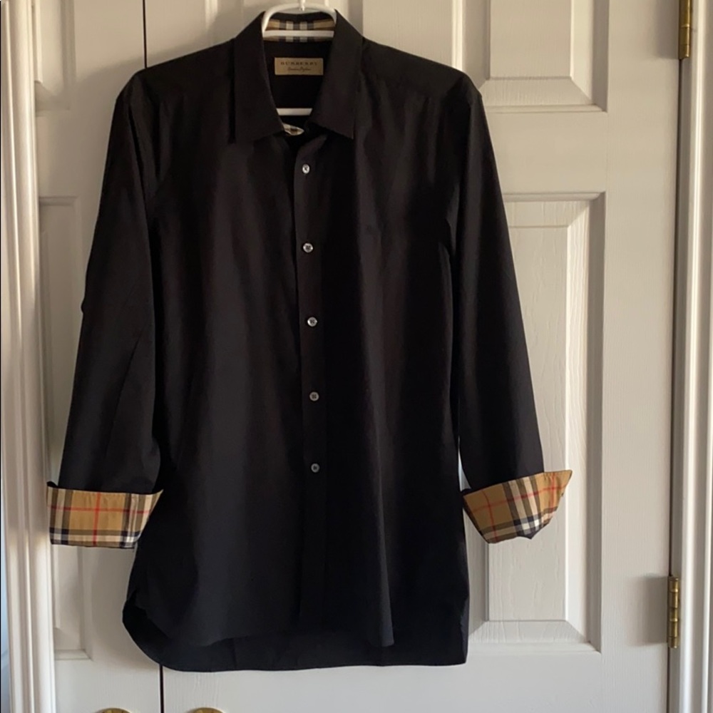 Burberry black dress shirt